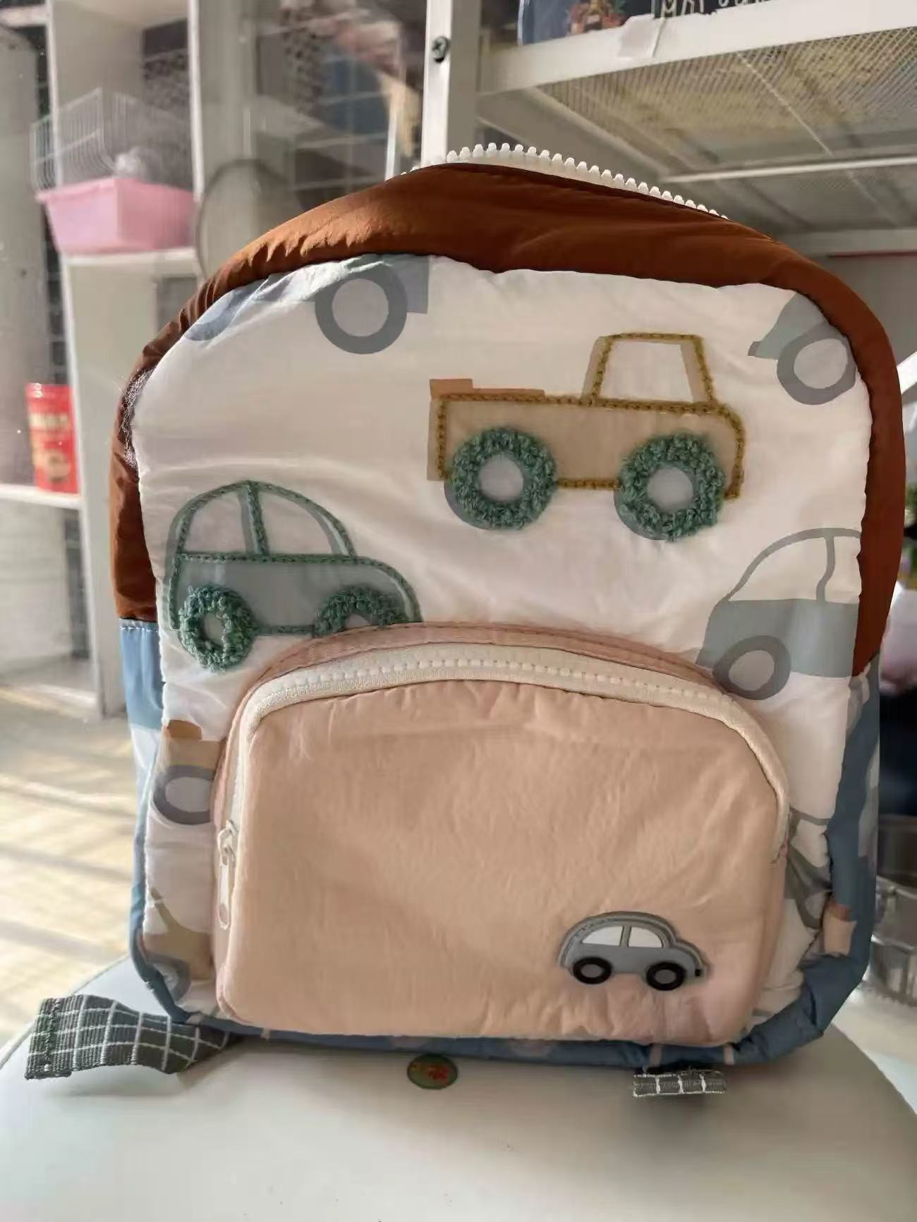 Tas Bordir Mobil, Ransel Anak, - Baby Nursery Backpack ulasan dan harga
