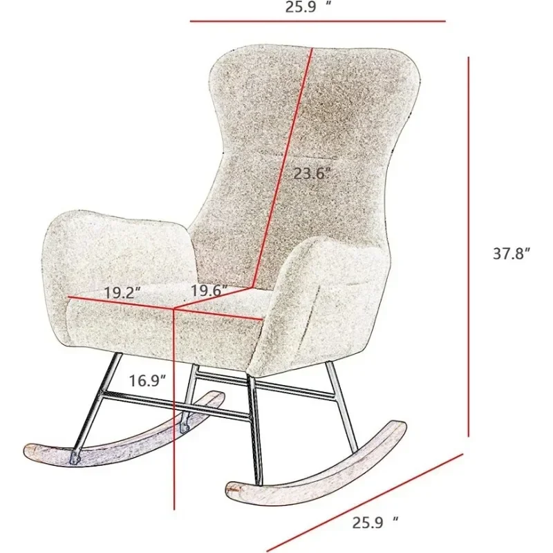 Kursi Goyang Hansones untuk Ka - Baby Nursery Glider Chair ulasan dan harga