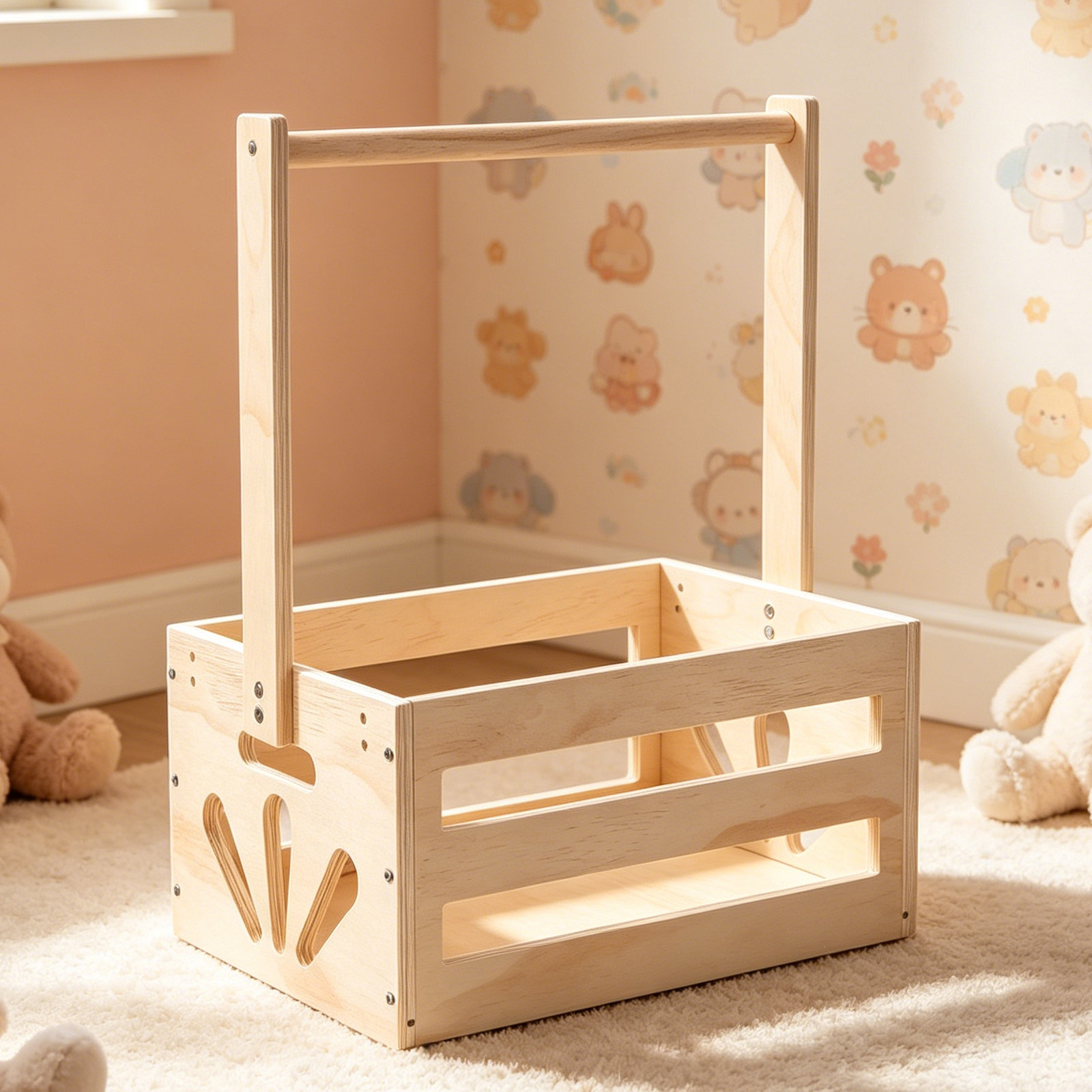 Keranjang Penyimpanan Perlengk - Baby Nursery Handles ulasan dan harga