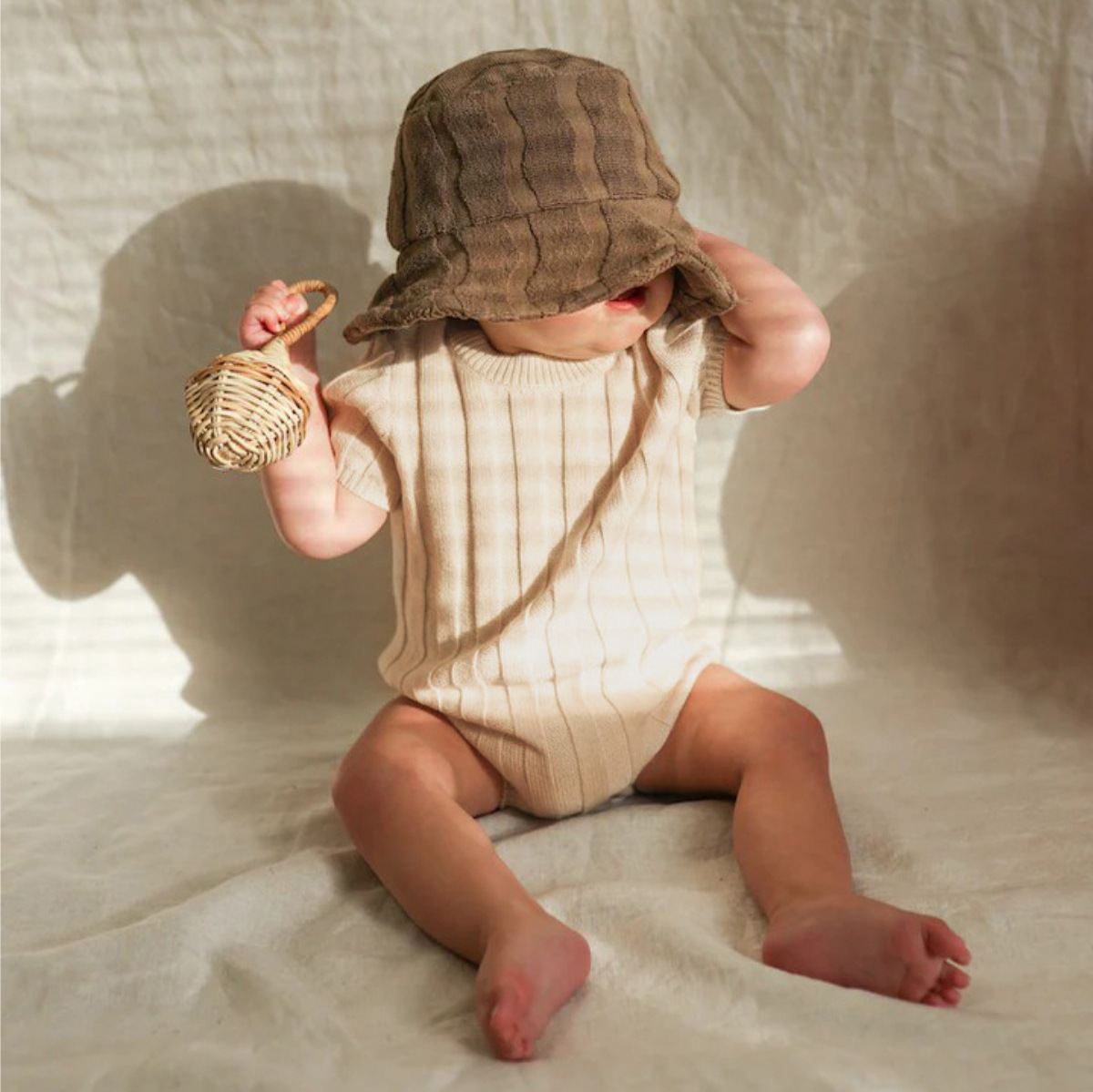 Bodysuit Rajutan Lengan Pendek - Baby Nursery Ideas Boy ulasan dan harga