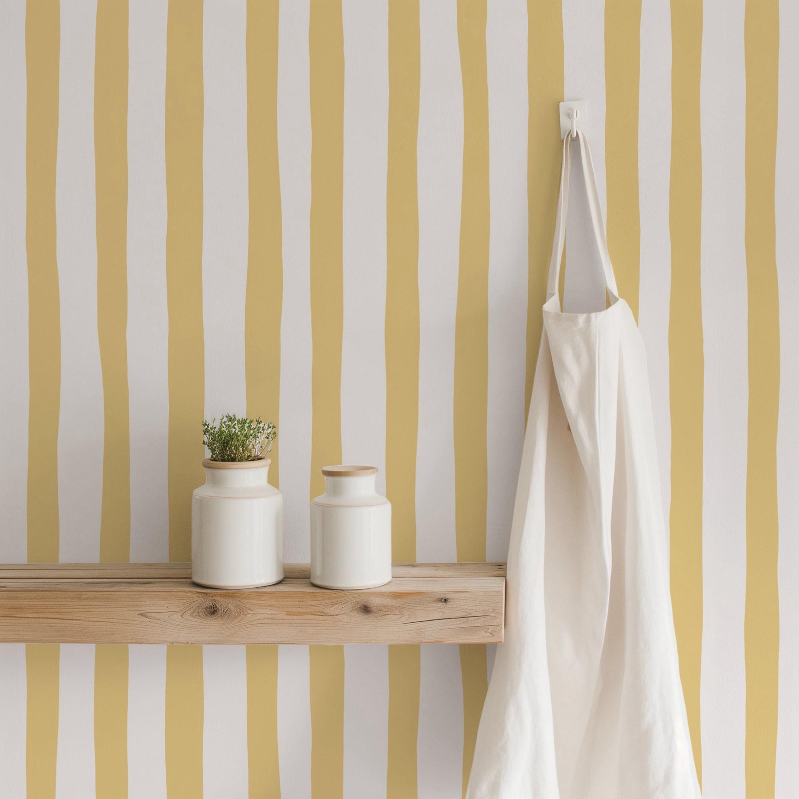 Wallpaper Garis-garis Kuning C - Baby Nursery Peel And Stick Wallpaper ulasan dan harga