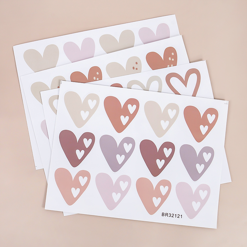 2pcs indah hati Ins stiker din - Baby Nursery Mural Wallpaper ulasan dan harga