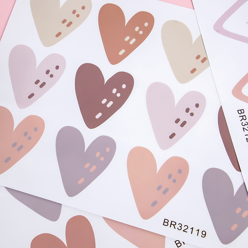 2pcs indah hati Ins stiker din - Baby Nursery Mural Wallpaper ulasan dan harga