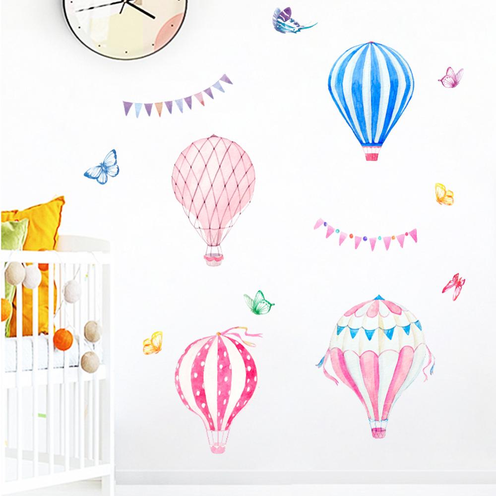 Stiker Dinding Balon Udara Pan - Baby Nursery Mural Wallpaper ulasan dan harga