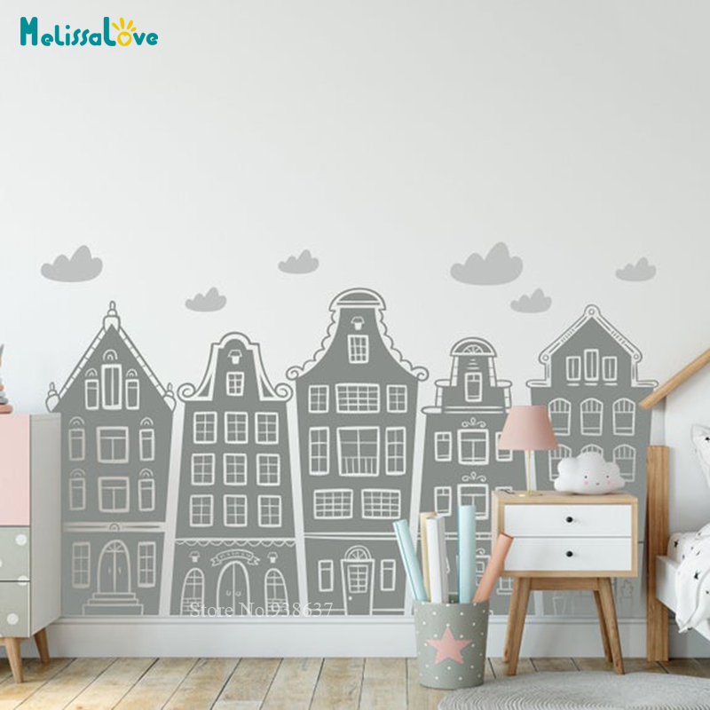 Stiker Rumah Skandinavia & Awa - Baby Nursery Wall Decals ulasan dan harga