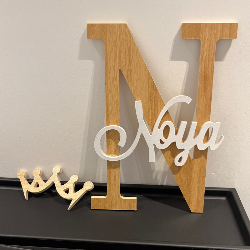 Tanda nama kayu kustom hadiah  - Baby Nursery Name Letters ulasan dan harga