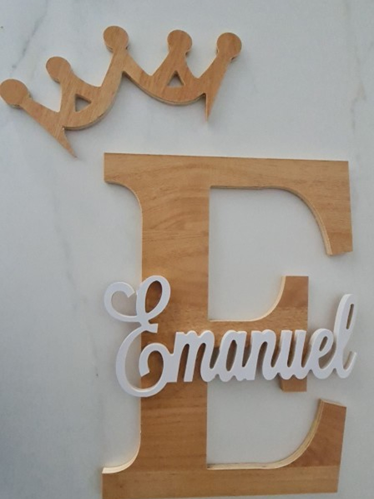 Tanda nama kayu kustom hadiah  - Baby Nursery Name Letters ulasan dan harga