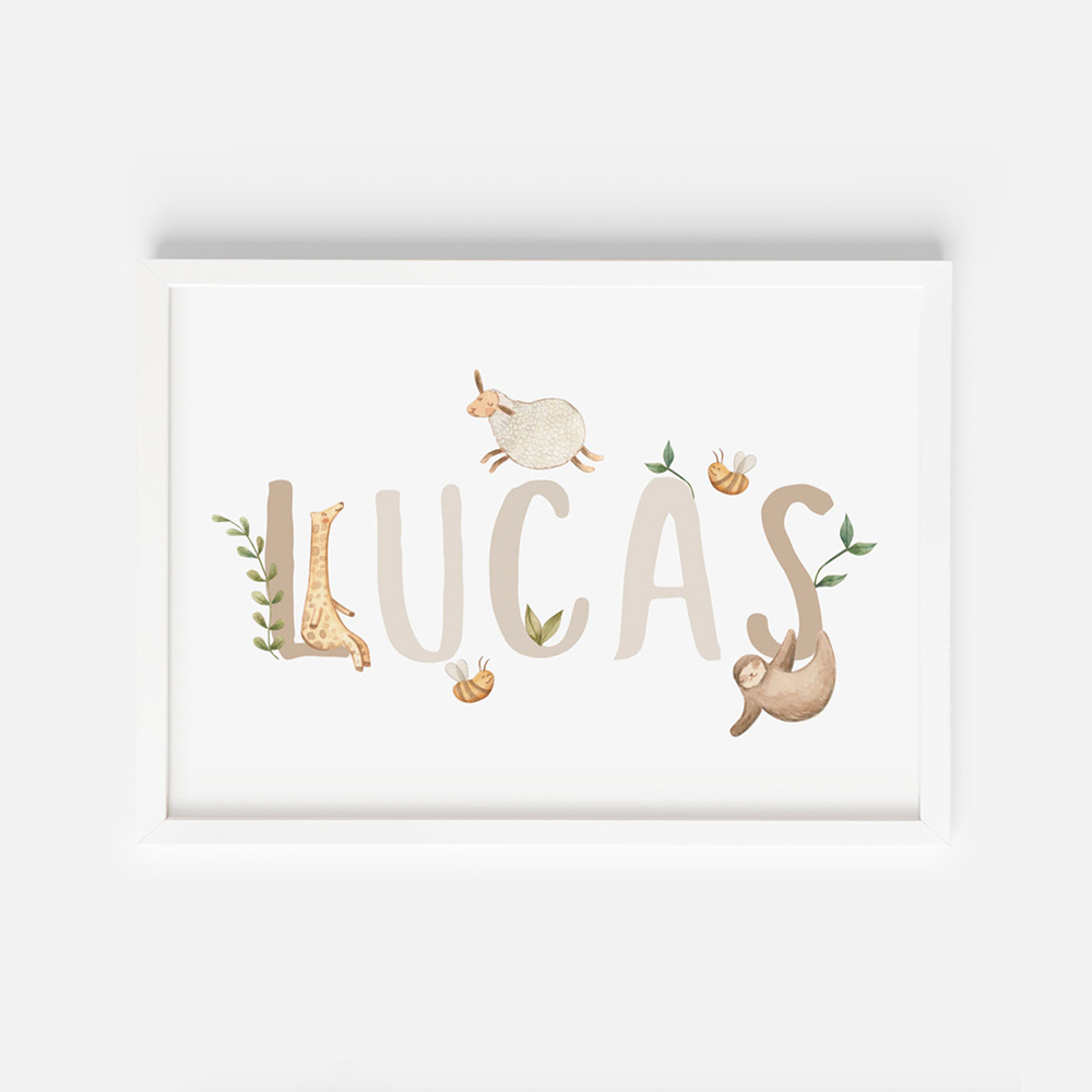 Poster Kustom Nama Kamar Anak- - Baby Nursery Name Letters ulasan dan harga