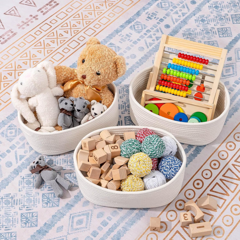 Keranjang Penyimpanan Anyaman  - Baby Nursery Closet Organization ulasan dan harga
