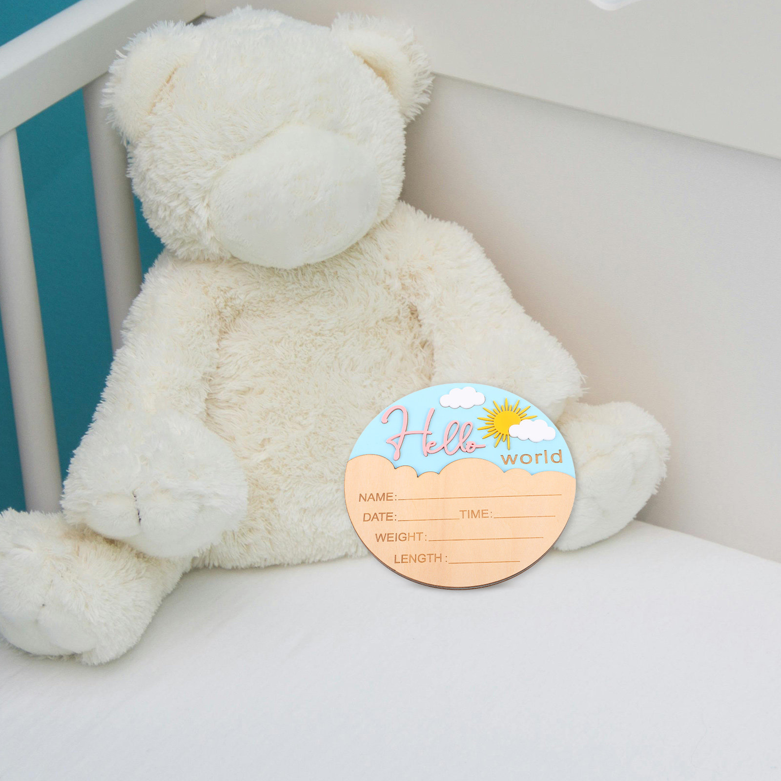 Papan Selamat Datang Bayi Baru - Baby Nursery Gender Neutral ulasan dan harga