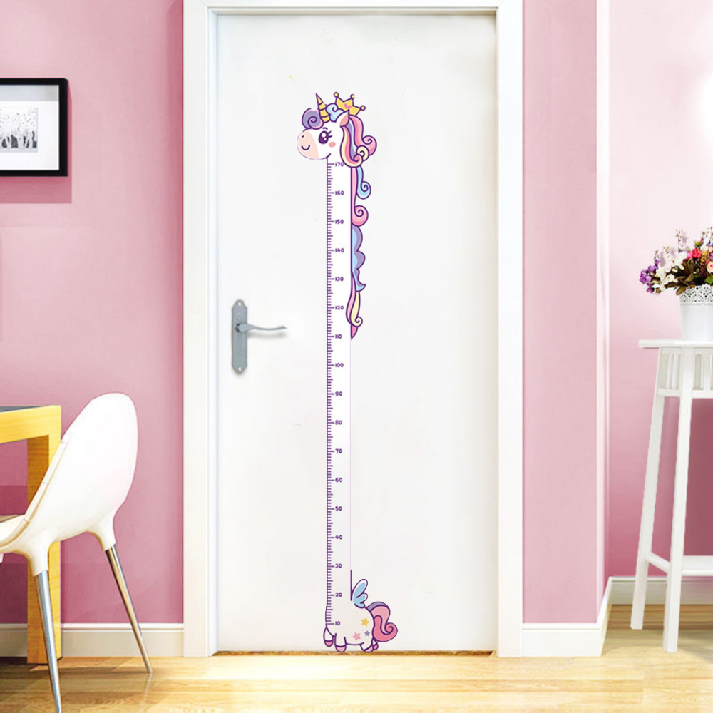 Stiker Kartun Lucu Pengukur Ti - Baby Nursery Wall Decals ulasan dan harga