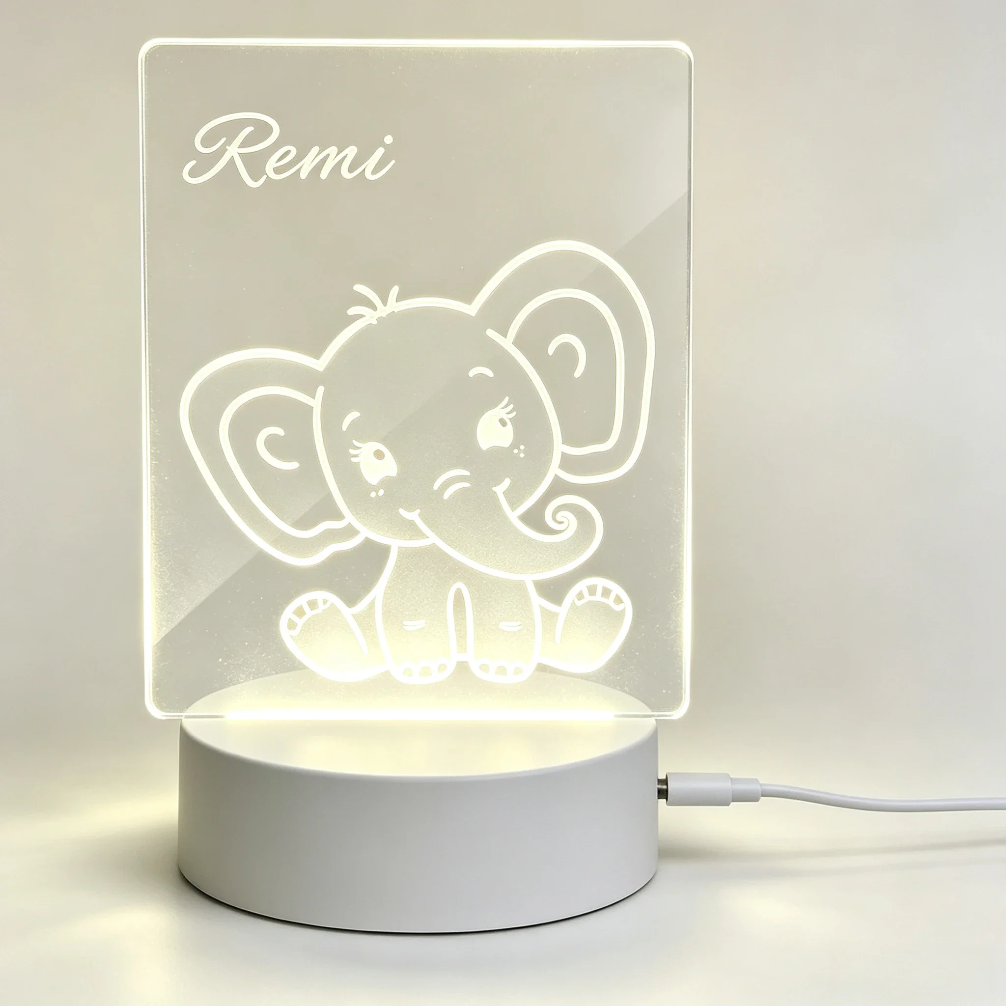 Lampu Tidur LED USB Akrilik Si - Baby Nursery Night Light ulasan dan harga