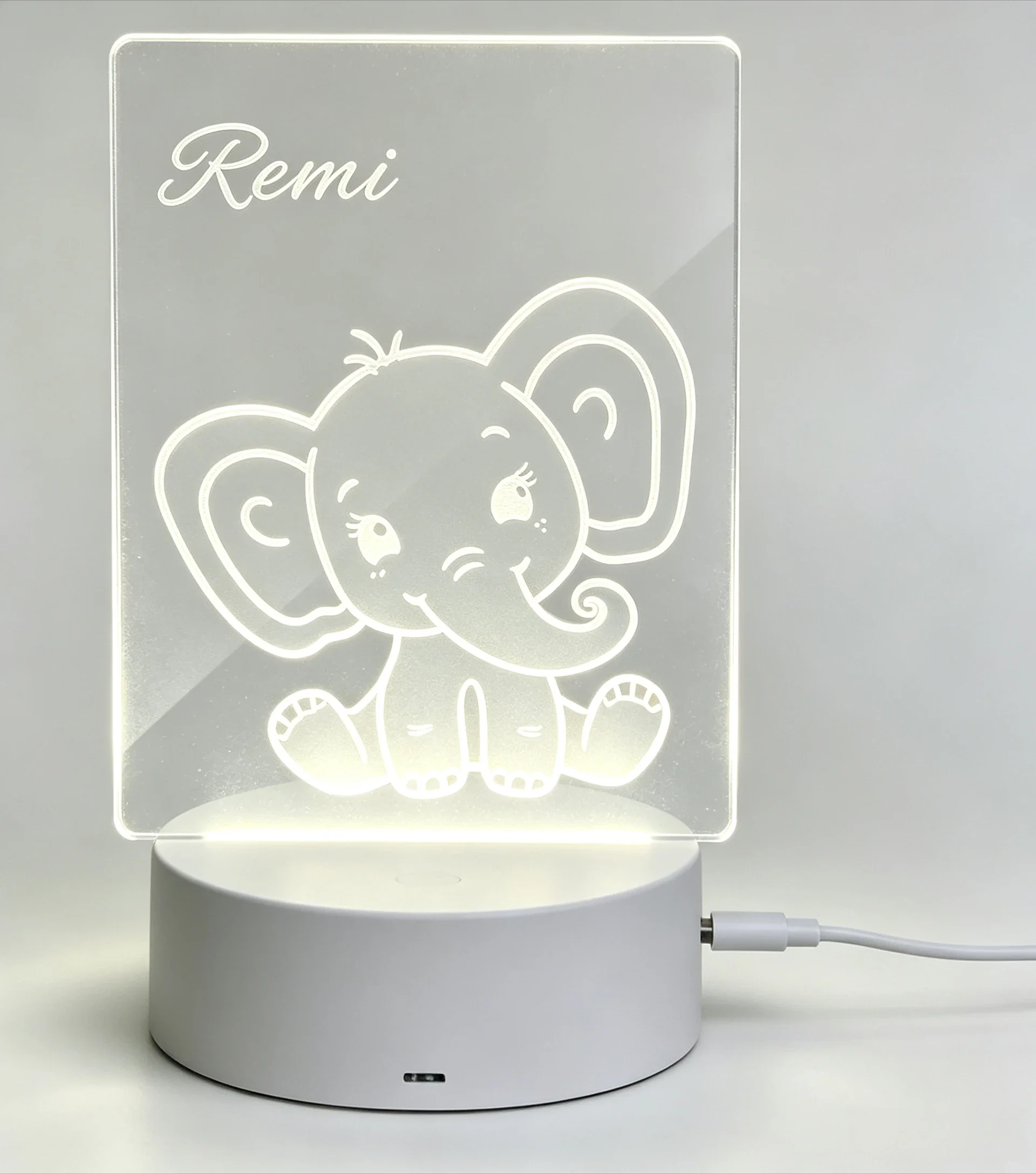 Lampu Tidur LED USB Akrilik Si - Baby Nursery Night Light ulasan dan harga