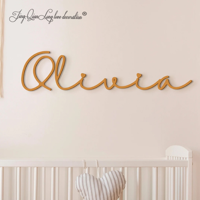 Papan Nama Bayi Kayu Kustom, H - Baby Nursery Name Letters ulasan dan harga