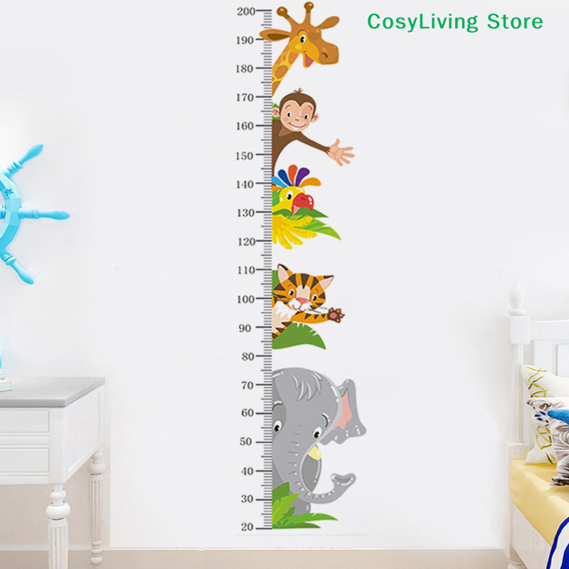 [CL]Stiker Tinggi Badan Hewan  - Baby Nursery Wall Decals ulasan dan harga