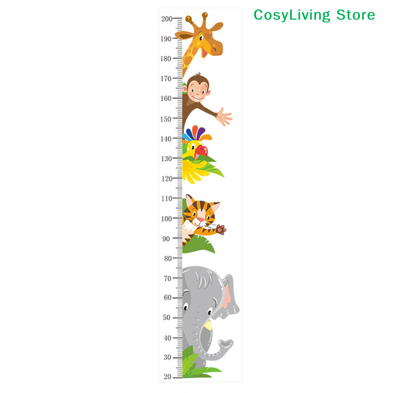 [CL]Stiker Tinggi Badan Hewan  - Baby Nursery Wall Decals ulasan dan harga