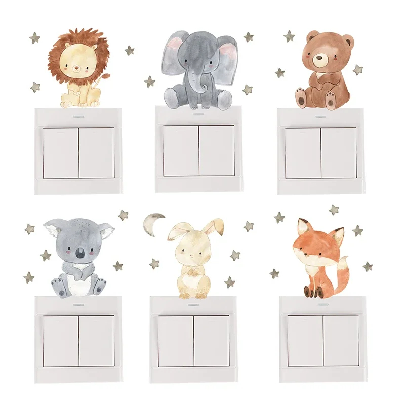 1/2/4/6Set Stiker Dinding Hewa - Baby Nursery Wall Decals ulasan dan harga