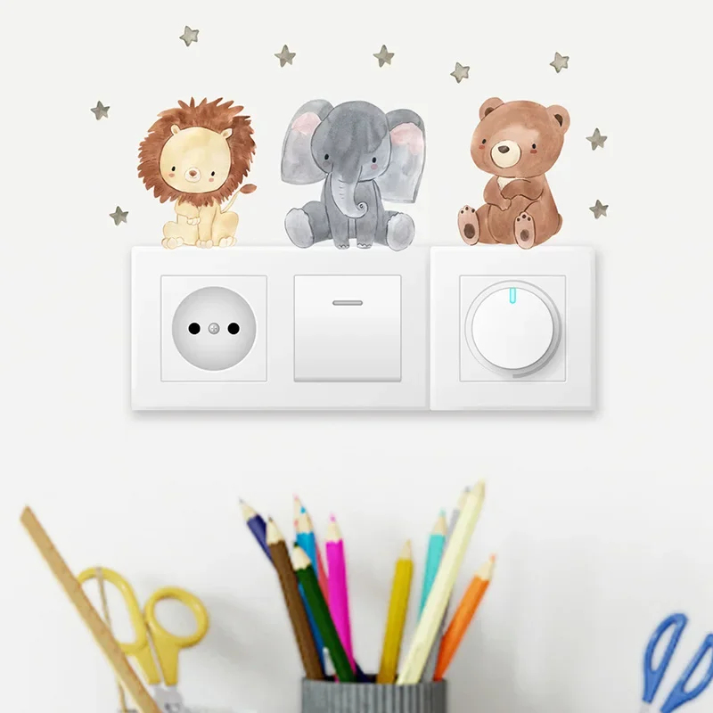 1/2/4/6Set Stiker Dinding Hewa - Baby Nursery Wall Decals ulasan dan harga