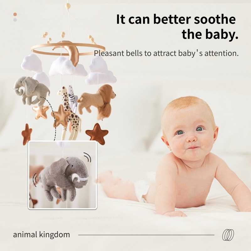 Diskon Besar Mainan Gantung Lo - Baby Nursery Jungle Animals ulasan dan harga