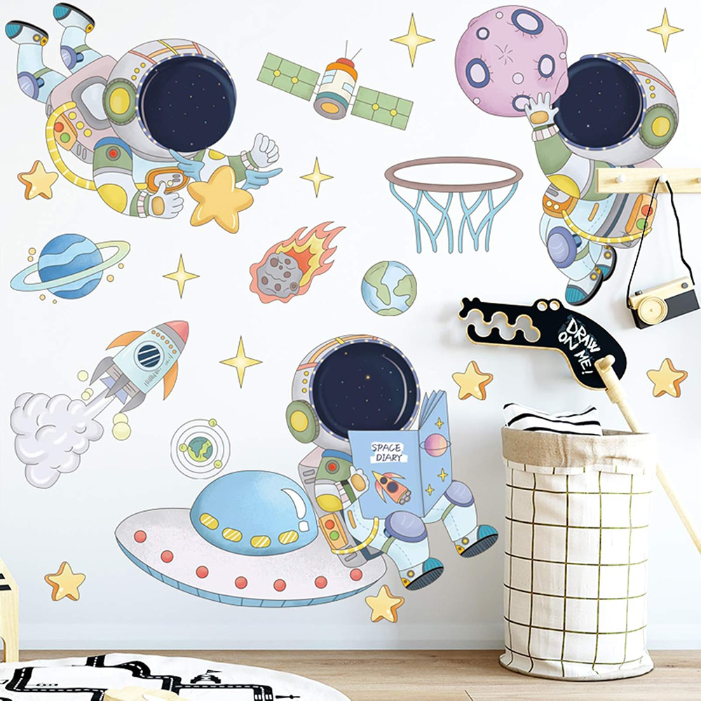 Stiker Dinding Ruang Planet As - Baby Nursery Wall Decals ulasan dan harga
