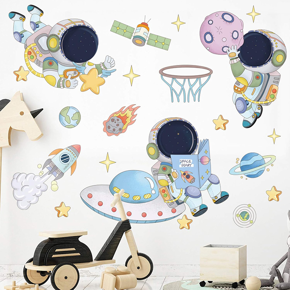 Stiker Dinding Ruang Planet As - Baby Nursery Wall Decals ulasan dan harga