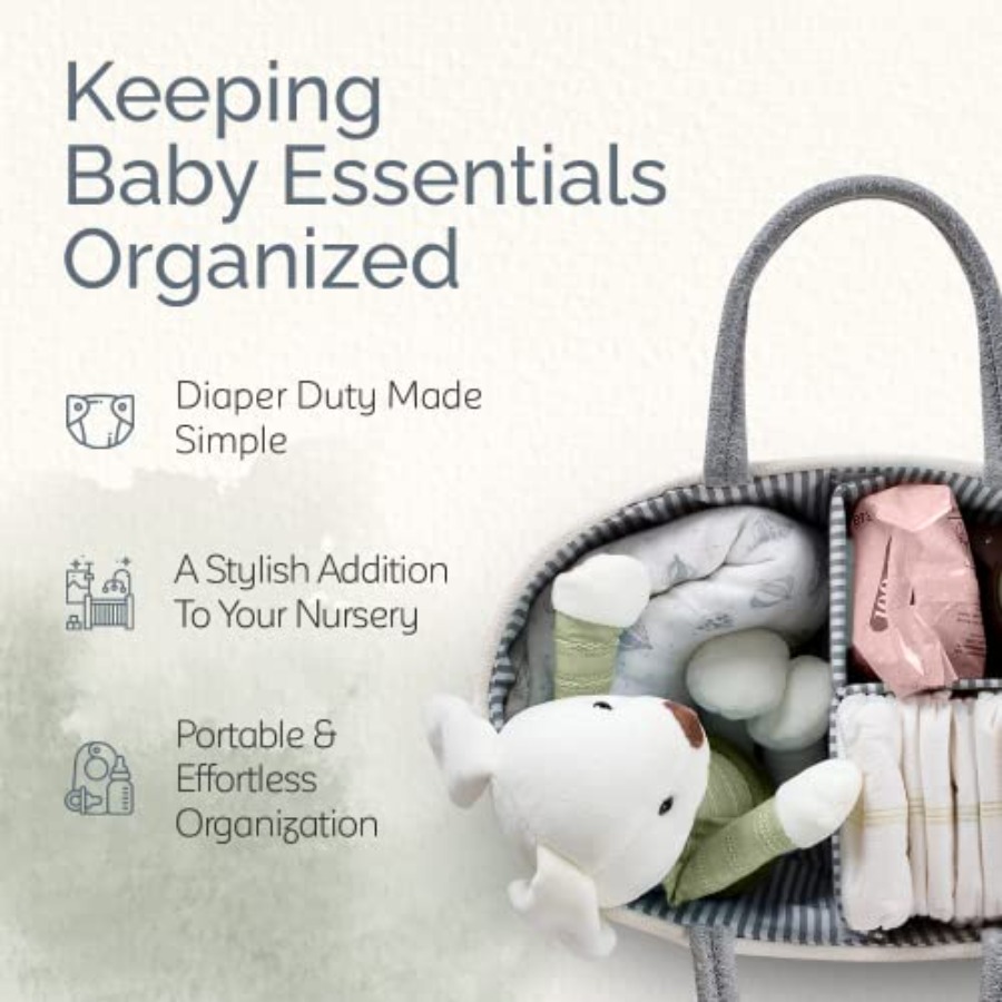 Keranjang Penyimpanan Popok Ba - Baby Nursery Handles ulasan dan harga