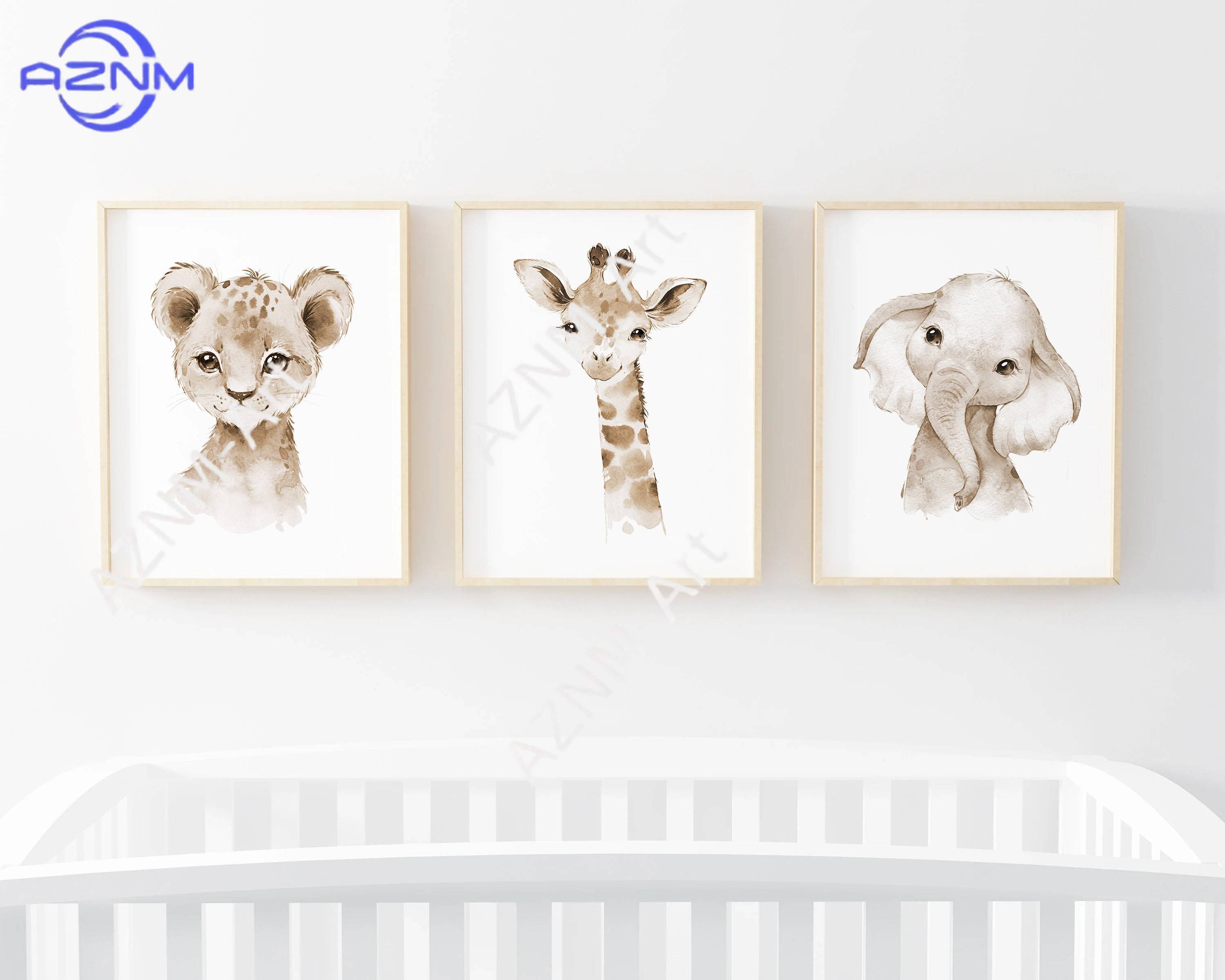 1 Buah/3 Buah Seni Dinding Hew - Baby Nursery Gender Neutral ulasan dan harga